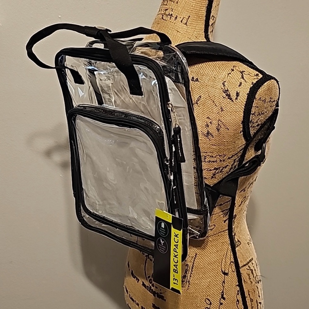 Nwt clear back pack or hand bag